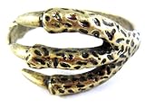 Vintage Bird Claw Bangle Bracelet Gothic Punk Wicca Old Gold