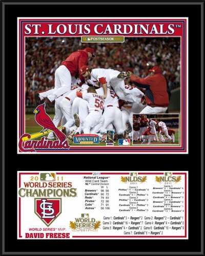 St. Louis Cardinals Sublimated 12x15 Plaque | Details: 2011 World Series Champions
