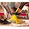 Gold Sequins High Heel Bottle Holder