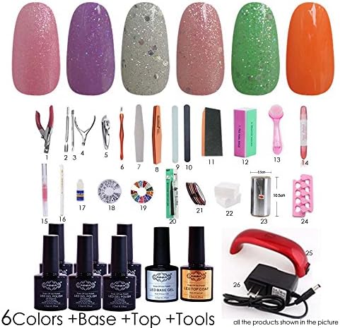 New Products Led Gel Polish Gel Polish Sets Wholesale Nail Art Tool Kit Set KADI#6-Q13