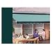 Sunsetter Pro Motorized Awning (12 Ft / Solid Evergreen) With Traditional Laminated Fabric With Left Mounted Moter And Wall Bracket