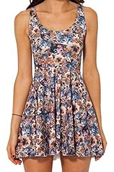 Sexy Polyester/Spandex Pleated 2014 Skater Dress 