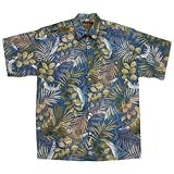 Tori Richard Big & Tall Kuranda Hawaiian Shirt - BLUE