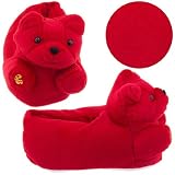 Red Gummy Bear Slippers for Kids
