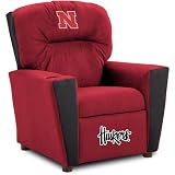 Nebraska Cornhuskers Microfiber Kids Recliner from Baseline