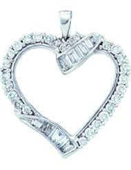 1.0CTW DIAMOND HEART PENDANT