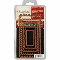 Spellbinders Nestabilities Long Classic Scalloped Rectangles Die Template