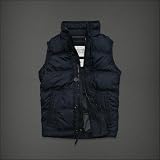 「アバクロ Abercrombie&Fitch 正規品 メンズアウターダウンベスト MOUNTAIN POND ネイビー 並行輸入品」の画像