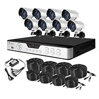ZMODO DVR-DK81103-1TB 8 CH Security Surveillance DVR With 8 Outdoor Sony CCD Security Camera System 1TB