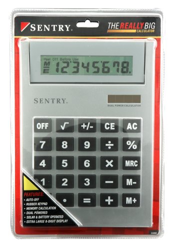 Electronics: 8 Digit Display Large Key Jumbo Calculator