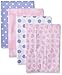 Gerber Unisex-Baby 4-Pack Flannel Burp Cloth, Leopard, One Size