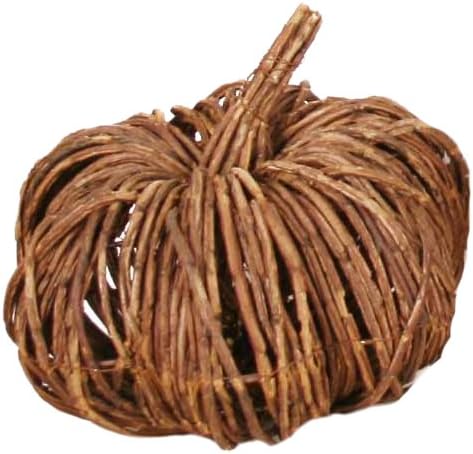 Garden Decoration RBS1759A-4 Wooden Pumpkin Garden Accent, 10.5 by 8-Inch