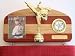Martial Arts Belt Display with a Kick ! Signature Hickory-Padauk