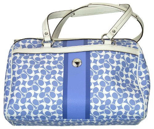 Chelsea Zip Satchel Bag F15132 (Blue / White)