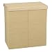 Household Essentials 5602 Double Clothing Sorter/Hamper with Lid, Resin Weave