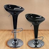 Set of (2) Brand New Black Barstools