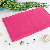 [Pink] 100% Cotton Jacquard Weave Throw Blanket (50 by 59.8 inches)
