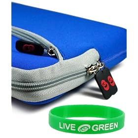 Acer AOD250-1842 10.1-Inch Netbook Neoprene Sleeve Case (Extra-Pocket - Dark Blue)