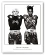 Andy Warhol and Jean-Michel Basquiat by Michael Halsband 24.5"x22" Art Print Poster