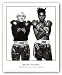 Andy Warhol and Jean-Michel Basquiat by Michael Halsband 24.5"x22" Art Print Poster