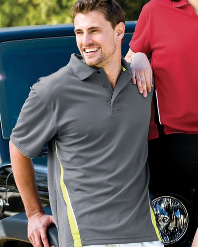 Tri-Mountain Men's Big Ultracool Moisture Wicking Mesh Golf Shirt. 235