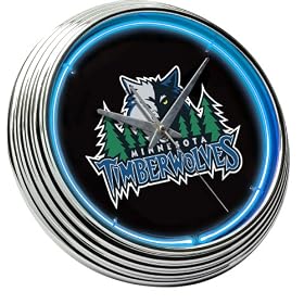 Minnesota Timberwolves Neon Clock