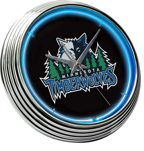 Minnesota Timberwolves Neon Clock Picture