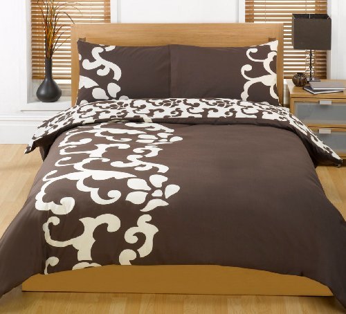 Chelsea Chocolate Cream Double Quilt Duvet Cover Set