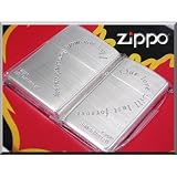 ペアzippo　LOVEハートメッセージペアトジッポ サテーナの画像