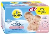 Penaten Baby Lotion-Pflegetuecher, 2 x 64er Packung