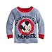 Disney Store Mickey Mouse Club Member Stripes PJ Pals Pajama Set for Baby, Gray