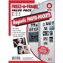 Freez-a-Frame Value Pack: (4) 4x6 and (2) 5x7 Photo Holders with Magnetic Back