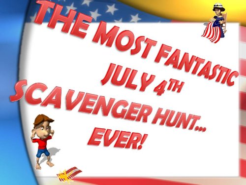  Scavenger Hunt Party Instant Download Game: The Most Fantastic July 4th Scavenger Hunt