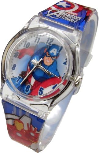 MARVEL WRIST WATCH AMERICAN CAPTAIN. LARGE TABLE .FREE & FAST US SHIPPING.