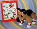 Plush German Shepherd Dog in Red High-Top Tennis Shoes WITH Dogs Don't Wear Sneakers (Toy and Book Combo)
