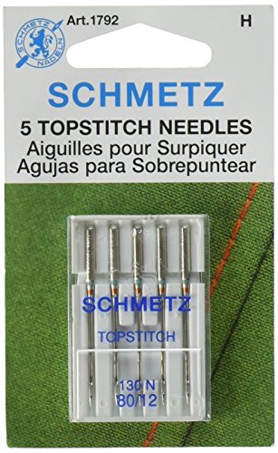 Topstitch Machine Needle-Size 12/80 5/Pkg