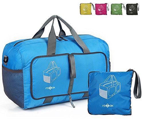 Raqpak Travel Duffel Bag Foldable for Gym or Luggage, Multiple Colors