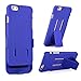 iXCC ® Ascend 2 Series [Kickstand] Slim Hard PC Shell [Heavy Duty] Full Body Protection Slidable Cover Case [ Anti drop, Anti scratch, Anti slip, Anti shock ] with Kick-Stand Feature for Hands-Free Video Watching and Holster clip swivel for iPhone 6 (4.7-inch) [Blue]