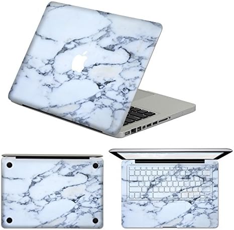 White Marble Pattern Removable Sticker Vinyl Decal for Macbook 13" Retina (A1502/A1425)