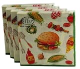 Ideal Home Range Burger Party Design, 80 Luncheon Napkins