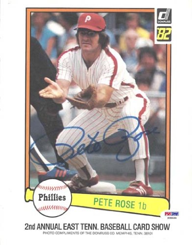 Pete Rose Autographed Magazine Photo Phillies PSA/DNA #P39464