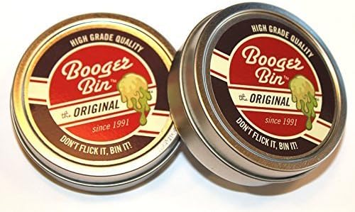 Booger Bin - Funny great novelty gag gifts for men, for their 21st, 30th, 40th, 50th or 60th birthday - Christmas office present - stupid crazy prank ideas for your over the hill boss - felt pad finger wipe and velcro included - Chuckles Guaranteed by Booger Bin