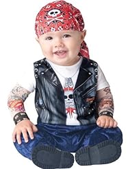 Apparel: Infant Boy Halloween Costume: Baby Biker Costume (18-24 months with Bracelet for Mom)