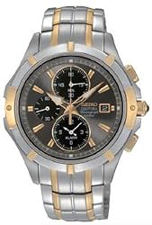 Two Tone Stainless Steel Coutura Alarm Chronograph Charcoal Dial