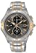Two Tone Stainless Steel Coutura Alarm Chronograph Charcoal Dial