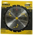 DeWalt DW3191 Series 20 7-1/4-Inch 18 Tooth FTG Nail Cutting Saw Blade with 5/8-Inch and Diamond Knockout Arbor
