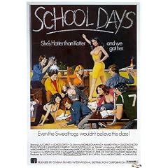 Ein Blatt von 21 Photo Glossy Sticker, jeder Sticker 6,35 cm x 3,8 cm Movie Poster School Days 1976