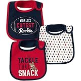 Carter's （カーターズ） 男の子 よだれかけ 3枚セット ボタンタイプ フリーサイズ (レッド) [並行輸入品]