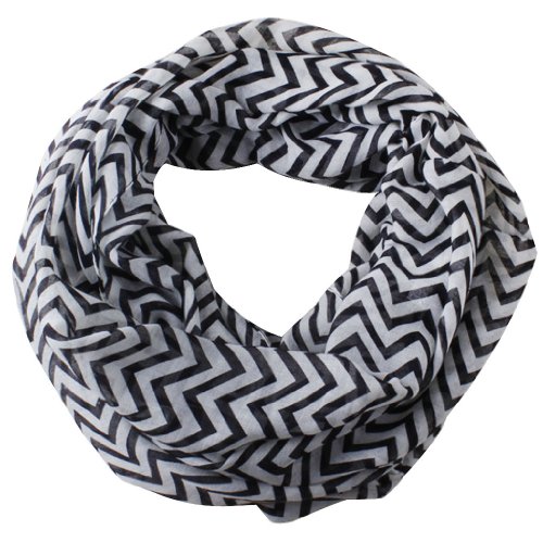 niceeshop(TM) Soft Warp Knitting Voile Chevron Sheer Infinity Scarf