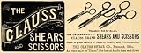 1895 Ad The Clauss Shear Company Scissors Fremont Ohio - Original Print Ad